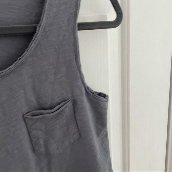 Anthropologie Eri+Ali Gray Peplum Top - Picture 4 of 6